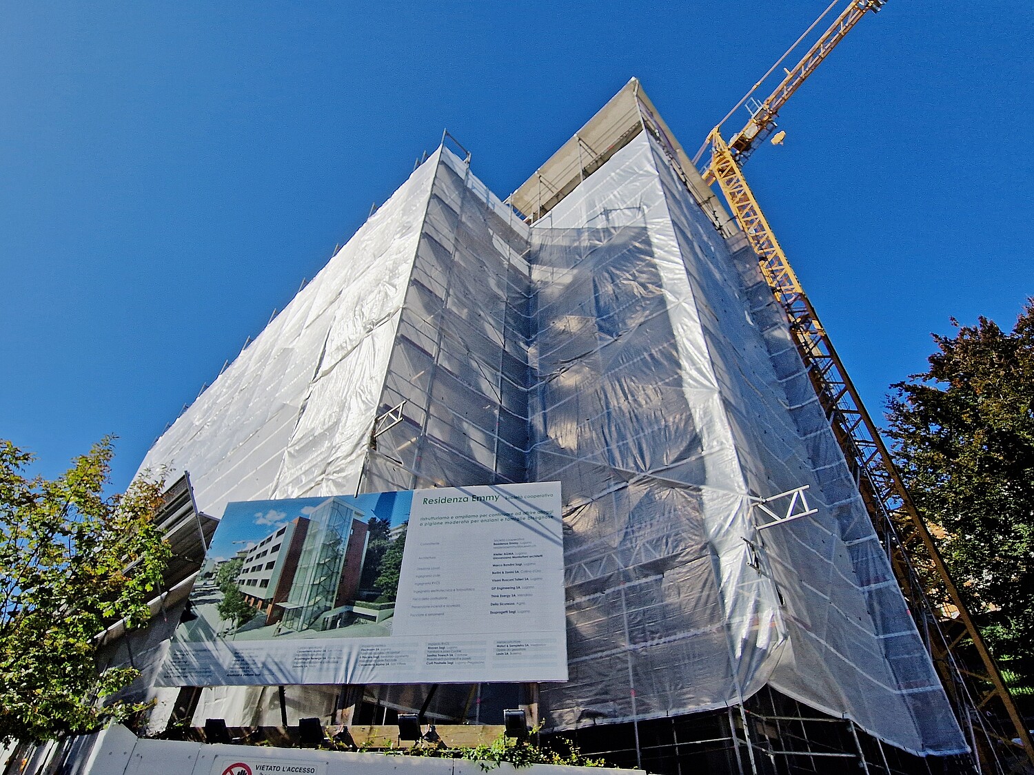 La residenza Emmy con una ventina di appartamenti a pigione moderata per persone anziane.