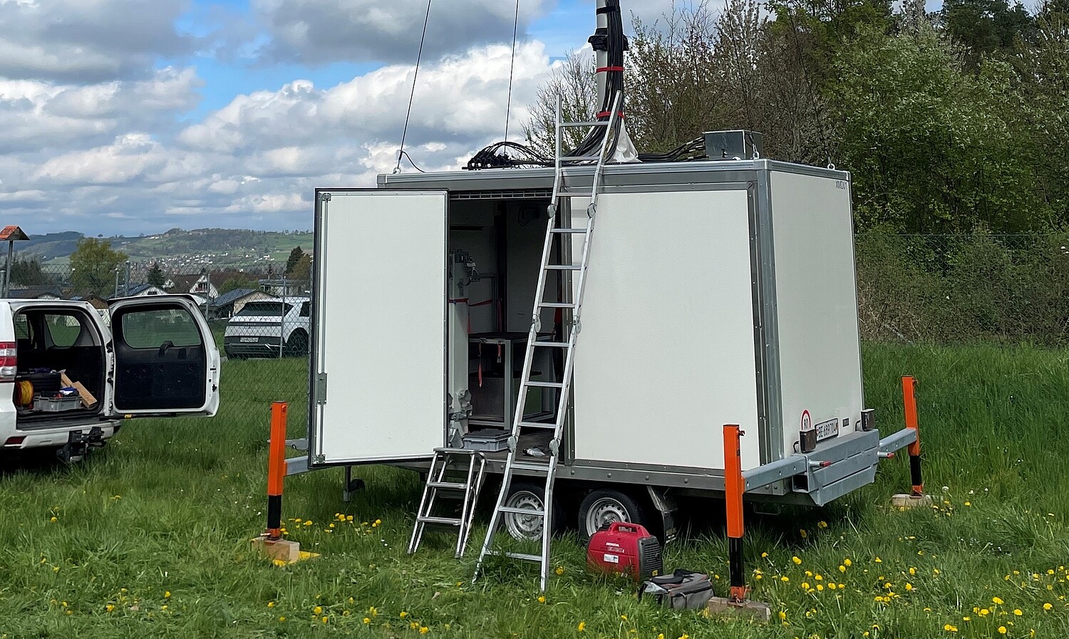 Un container per la telefonia mobile.