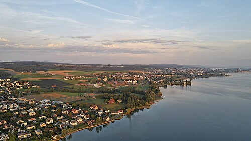 Vista su Münsterlingen sul Lago di Costanza.