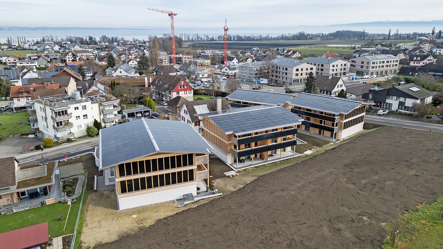 Vista su Güttingen (TG) sul Lago di Costanza.