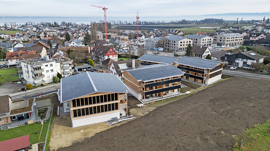 Vista su Güttingen (TG) sul Lago di Costanza.