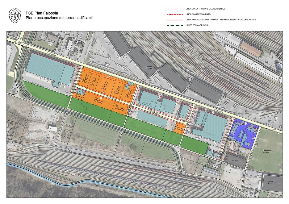 Piano occupazione dei terreni edificabili del PSE Pian Faloppia.