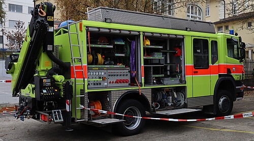 Veicolo pioniere dei vigili del fuoco nel Cantone di Zurigo.