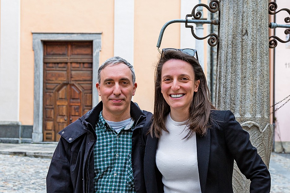 Axel Benzonelli, segretario comunale, e la coordinatrice Ottavia Bosello.